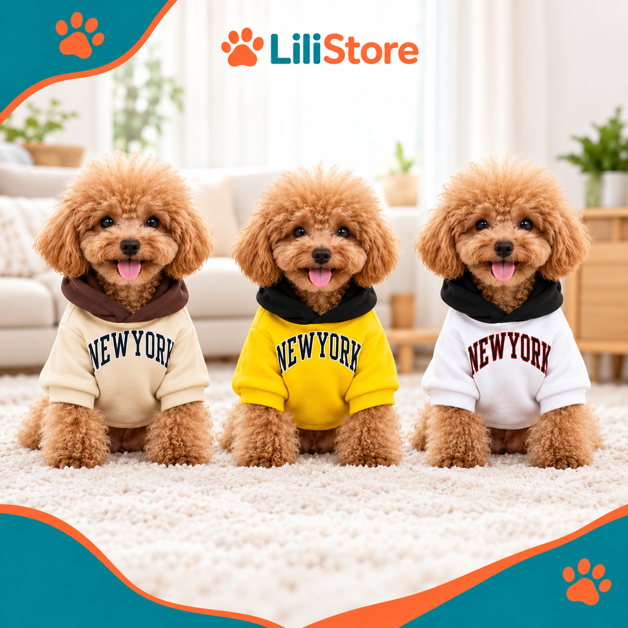 Hoodie de Algodão Felpudo para Animais