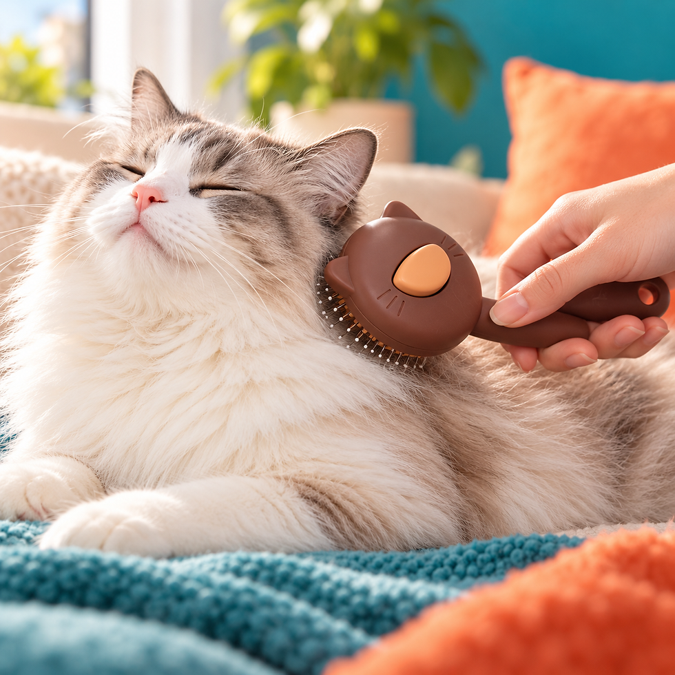 Miniatura: Pente de Massagem e Higiene para Gato – imagem do produto 4