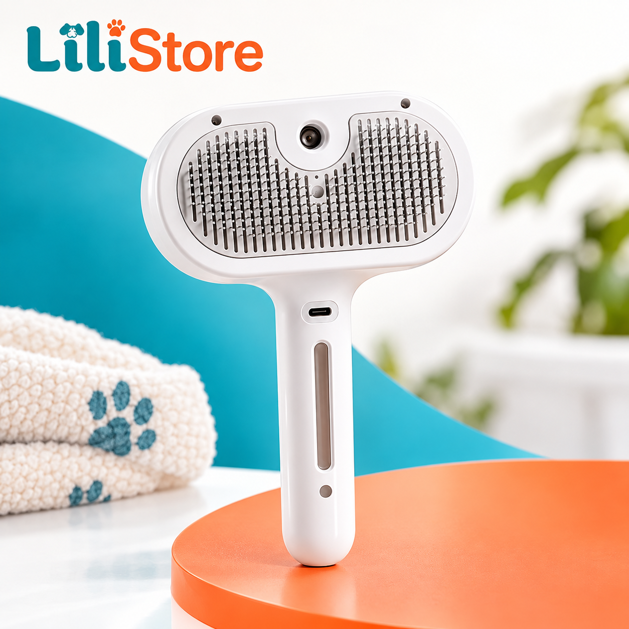 Escova Spray de Higiene para Cães e Gatos
