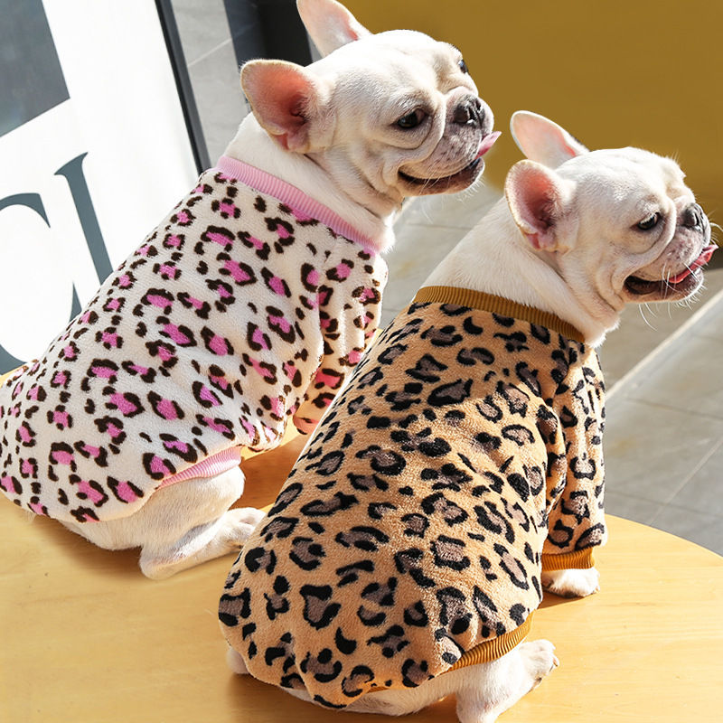Pijama Quente com Estampado Leopardo para Cachorros – imagem do produto 1