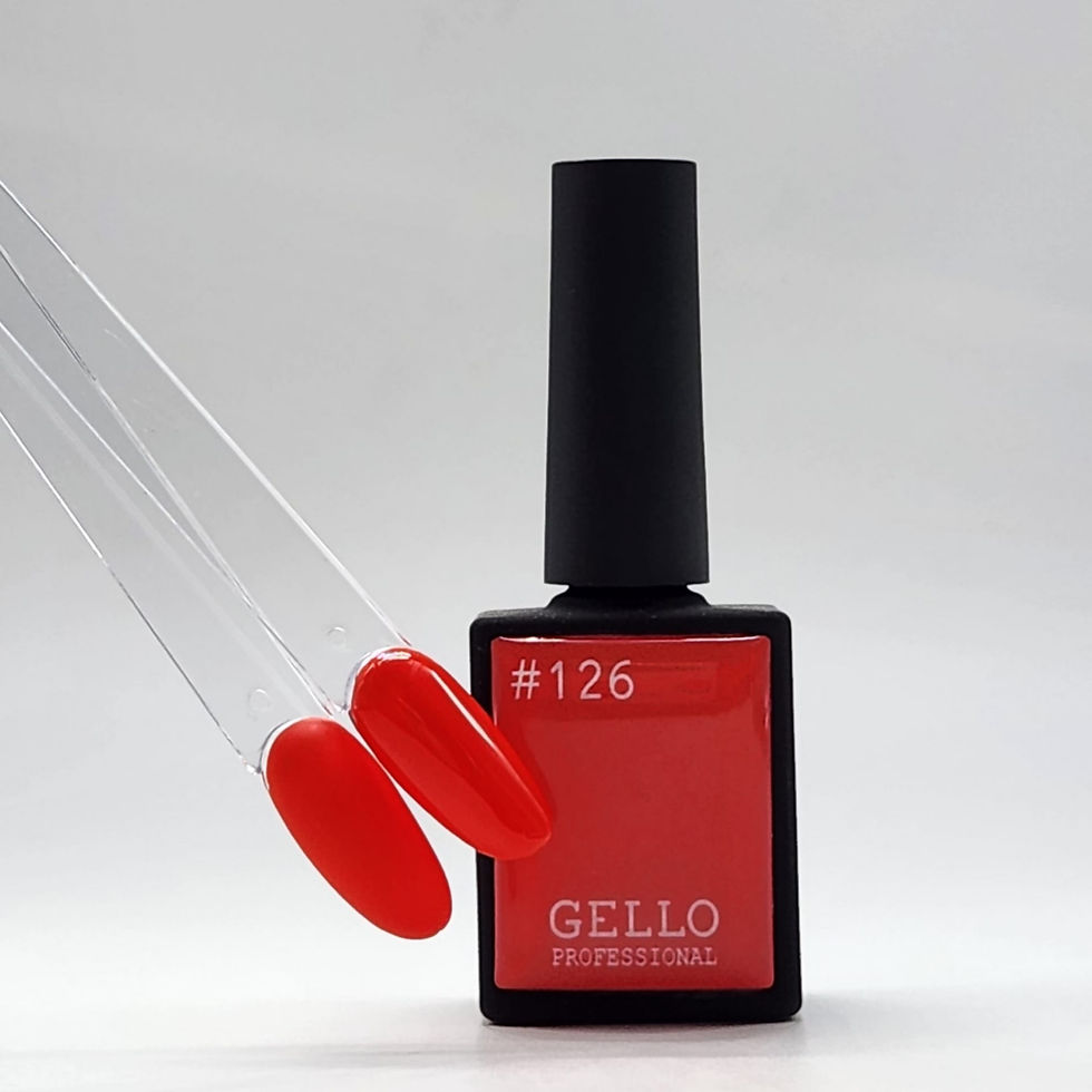  לק ג'ל ג'לו צבע אדום לוהט בהיר GELLO #126