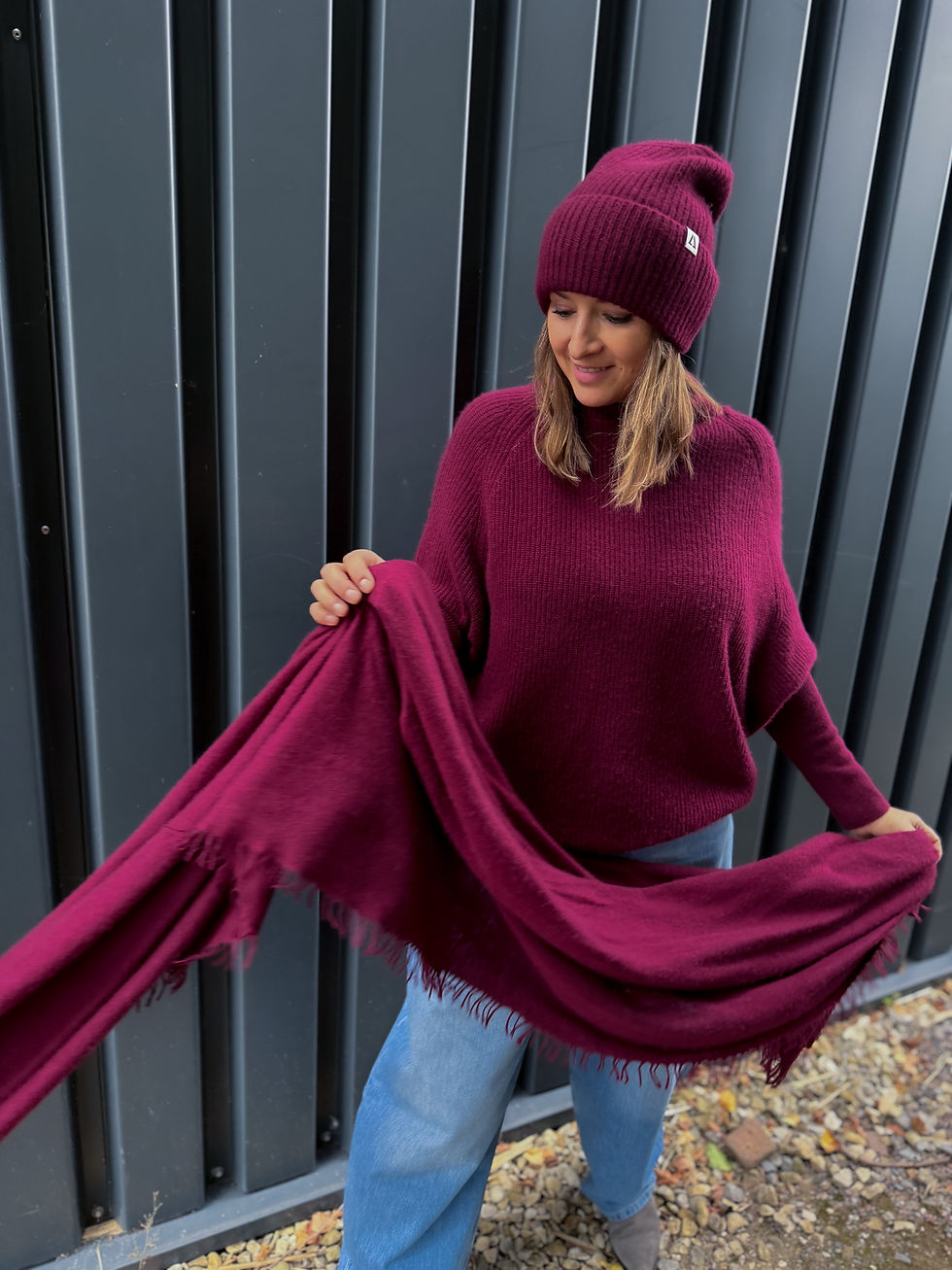 Miniaturbild: Pullover // BIG LOVE - merlot
