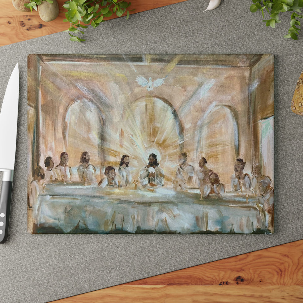 Thumbnail: Last Supper Glass Cutting Board