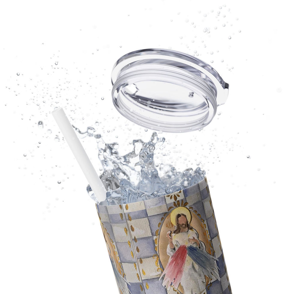 Thumbnail: Skinny Tumbler with Straw, 20oz