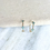 Thumbnail: Turquoise Cross Hoop Earrings