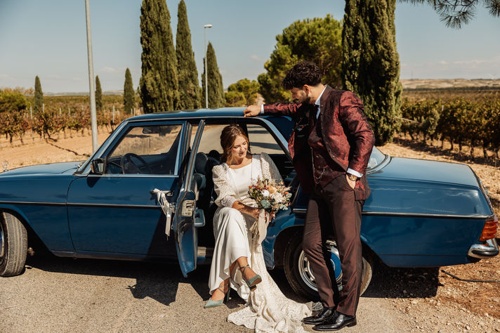 Sesión de pareja de Soraya y Javier en Restaurante Marisol Cadreita Navarra fotografía de boda