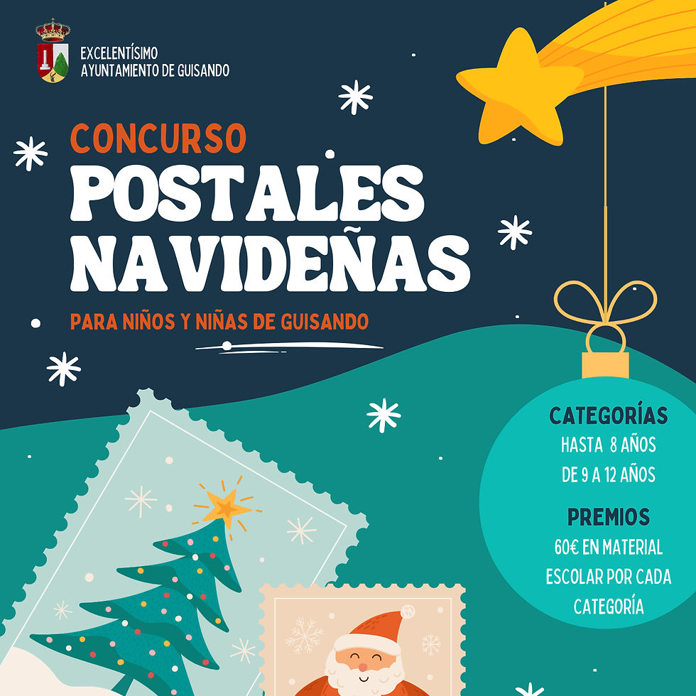 Concurso de postales navideñas para niños de 5 a 12 años