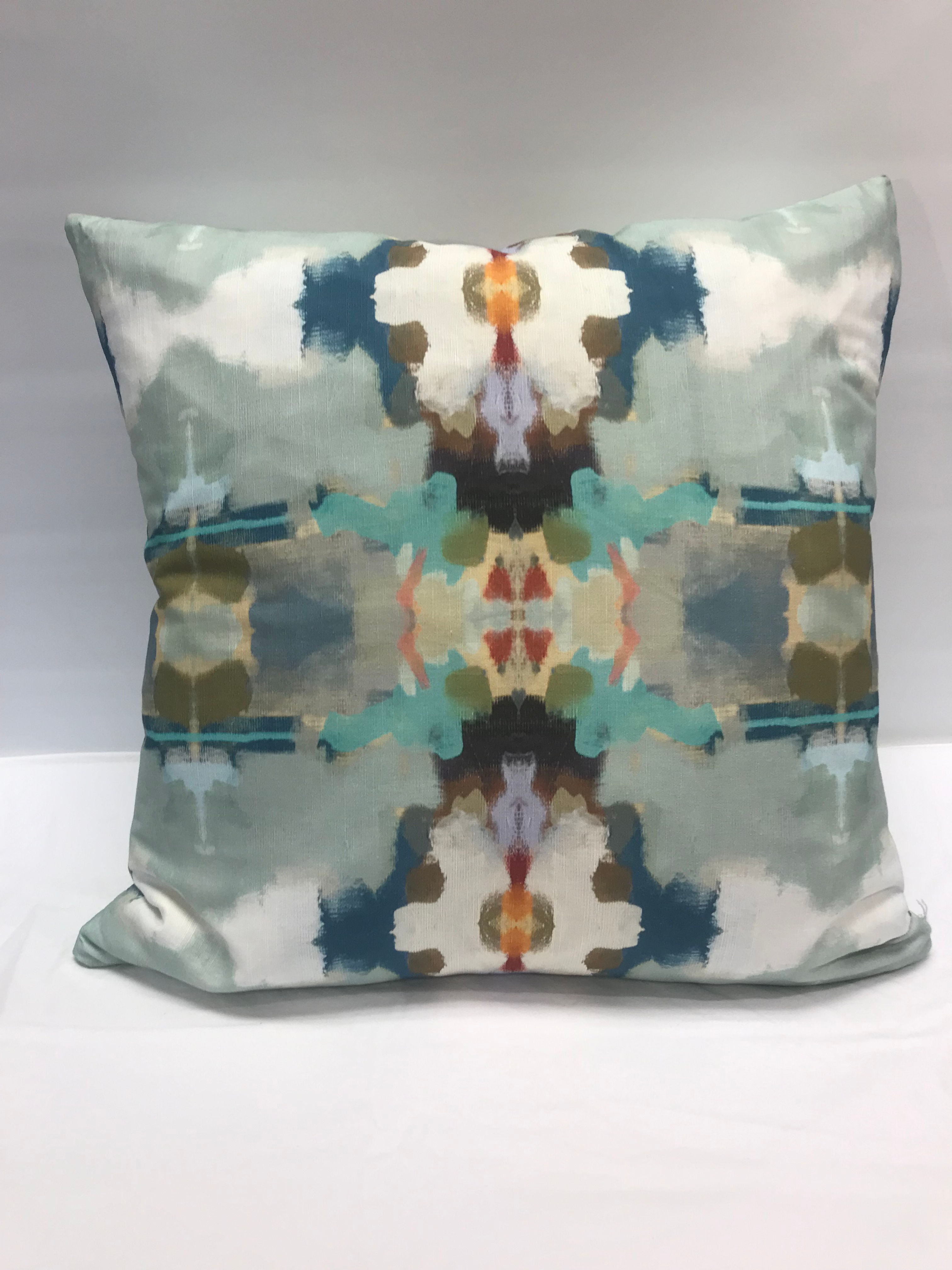 Orchid Blossom Royal Blue Linen