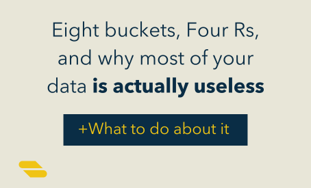 Eight Buckets, Four Rs: Why Most of Your Data is Useless (And What To Do About It)