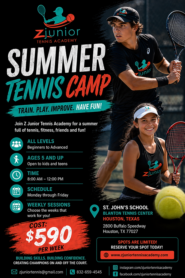TENNIS CAMP IN HOUSTON