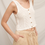 Thumbnail: Crochet top w/scallop trim button detail 