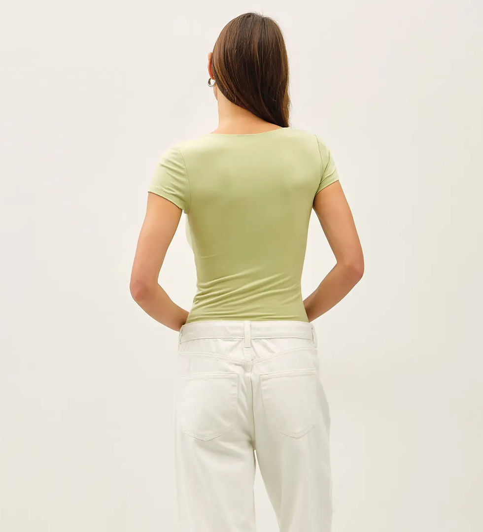 Thumbnail: modal square neck cap sleeve