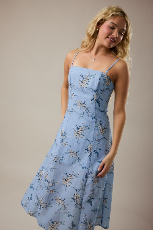 Thumbnail: linen bouquet midi dress