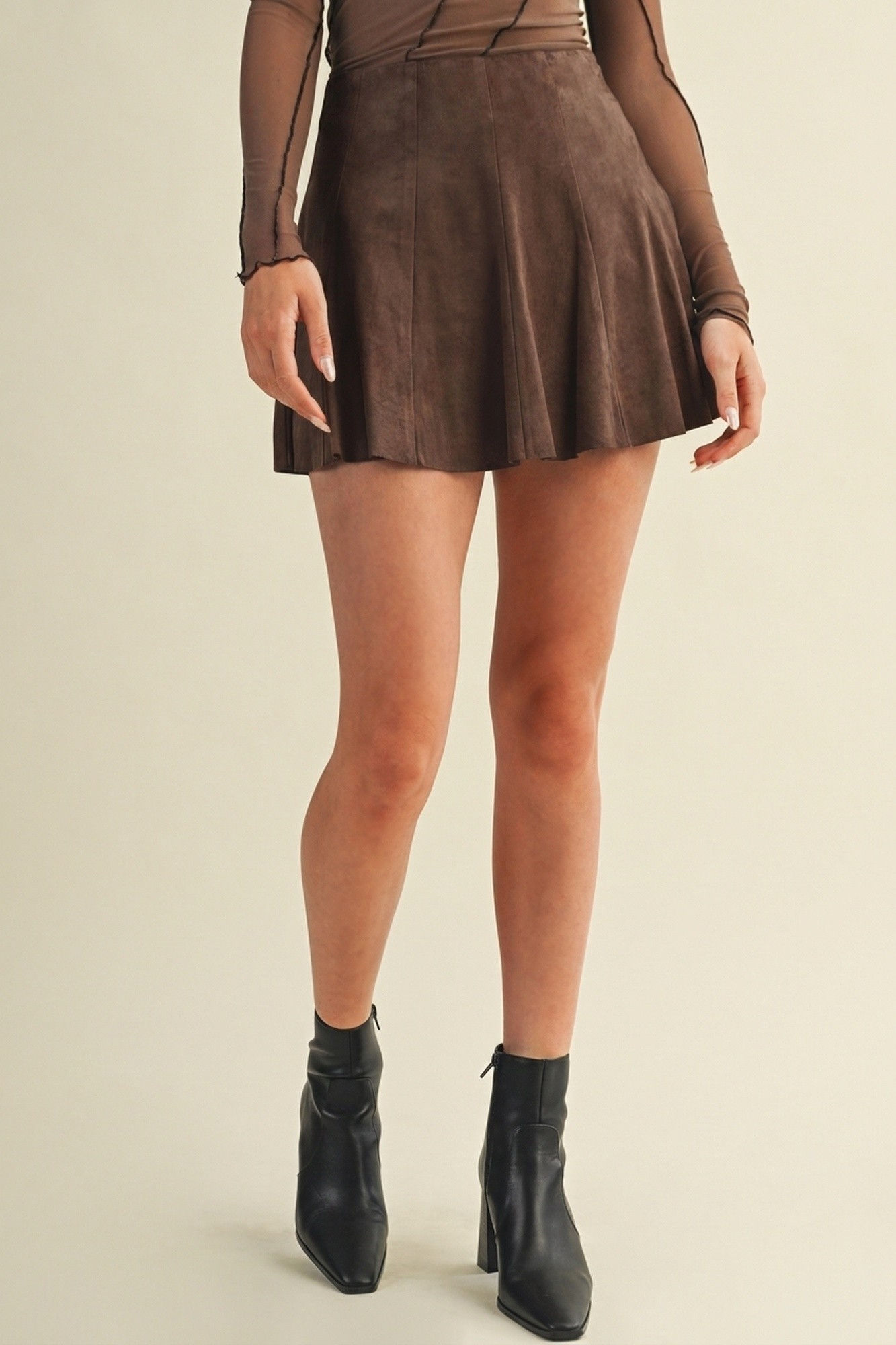 flare mini skirt