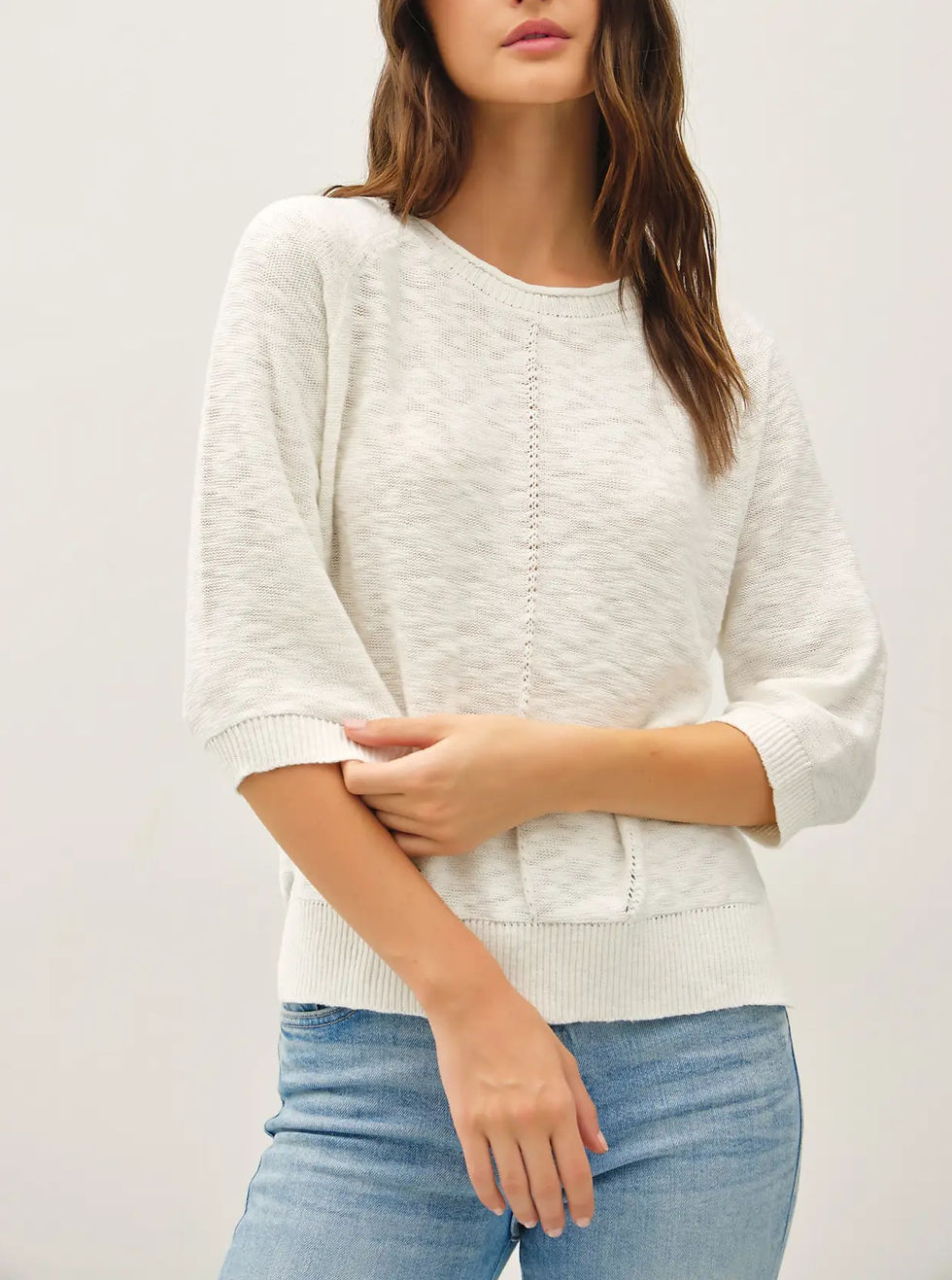 Thumbnail: raglan slub sweater