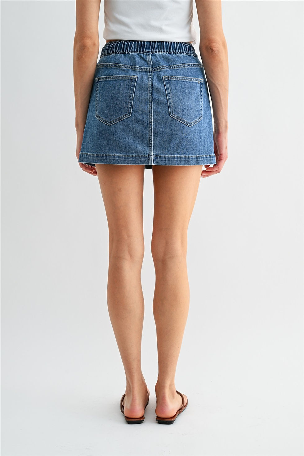 Thumbnail: drawstring mini skirt
