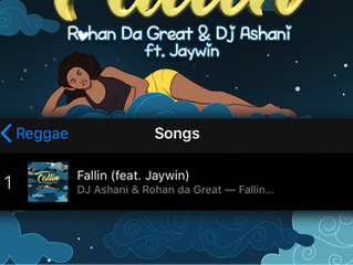 Rohan da Great's & Dj Ashani's new single Fallin' debuts at #1 on the iTunes Reggae Chart