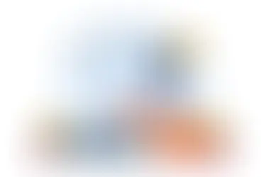 A man standing on a pile of books looking at a giant scale