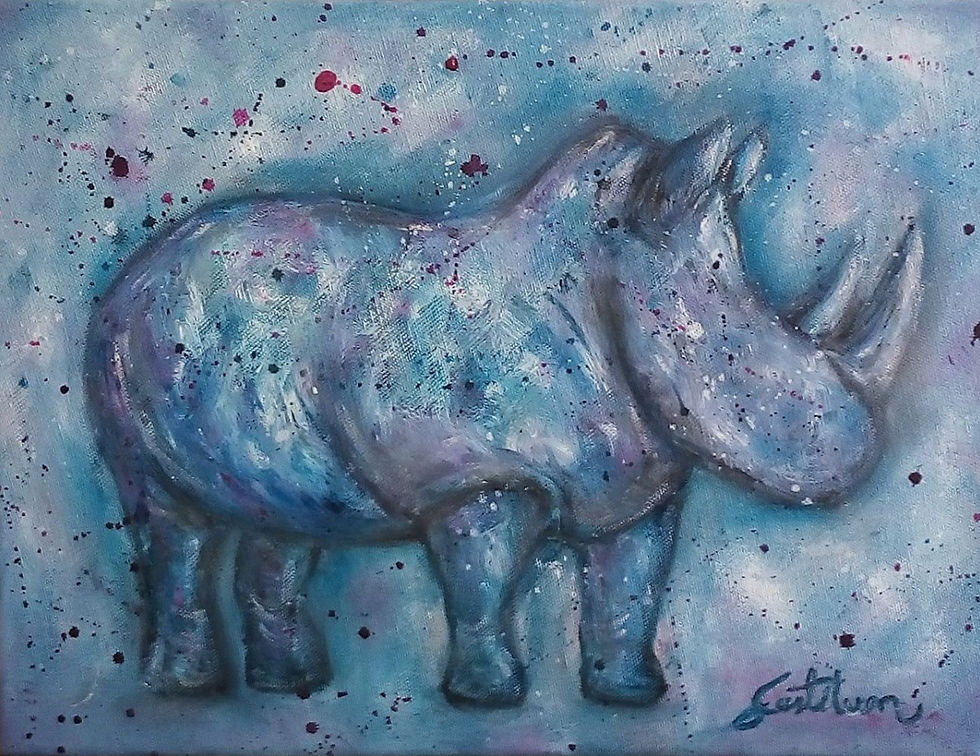 "Pequeño rino Azul'