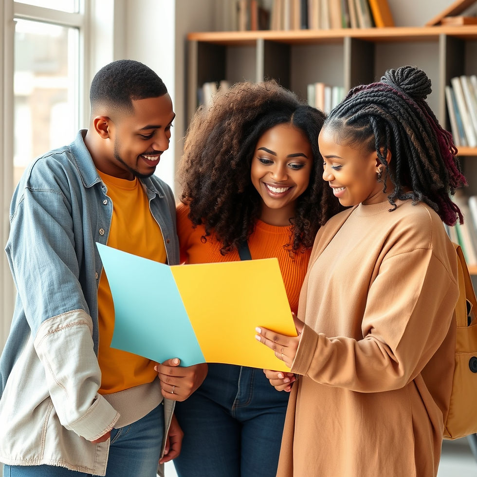 create a photo for behavioral health that shows minority youth collaborating .jpg