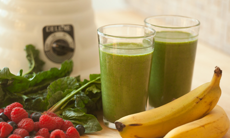 Mmm mm green juice for breakfast!