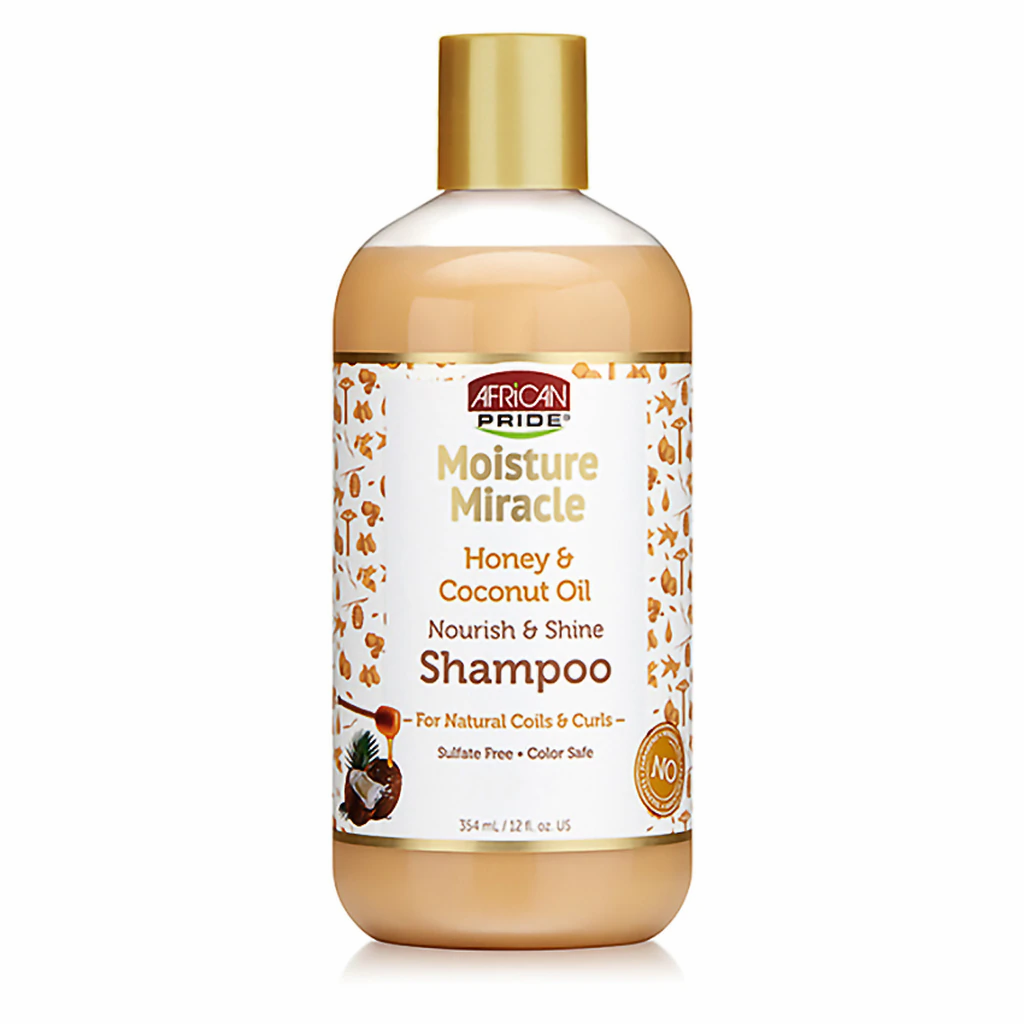 African Pride Moisture Miracle Honey & Coconut Oil Nourish & Shine Shampoo