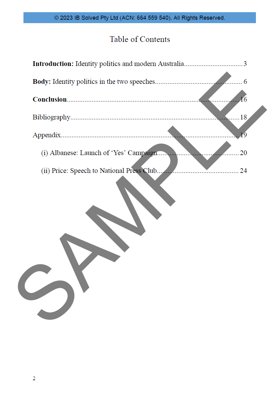 IB English A Language and Literature EE Example 2 (27/34)