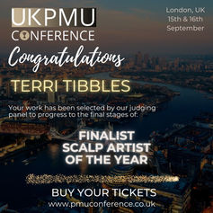 Terri Tibbles Bella Mai UK PMU Awards 2023 Finalist Scalp Artist of the Year 2023 in Thurrock Essex