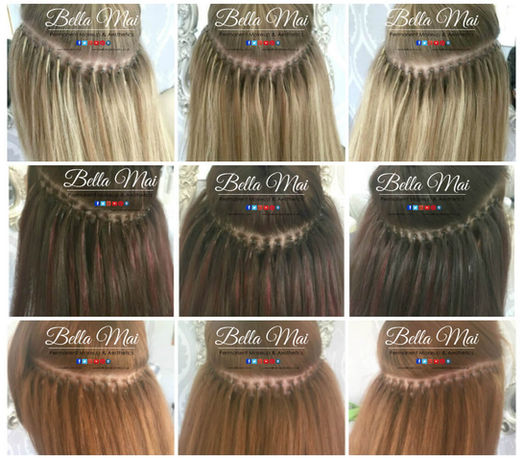 Discreet Nano Ring hair extension bonds for natural-looking volume in Essex.