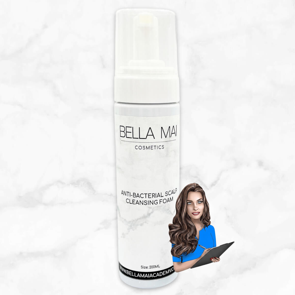 Bella Mai Cosmetics Anti Bacterial Scalp Micropigmentation Cleansing Foam