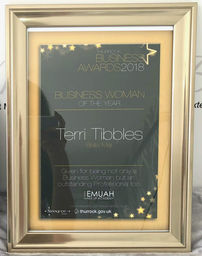 Terri Tibbles Winner Thurrock Business Woman of the Year 2018