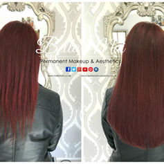 BELLA MAI: Luxury Nano Ring hair extension transformation before and after Essex.