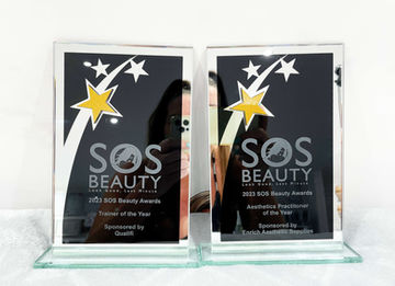 Terri Tibbles Winner Trainer of the Year & Aesthetics Practitioner of the Year 2023 SOS Beauty Awards