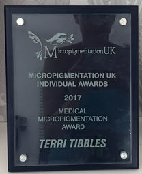 Terri Tibbles Winner Medical Micropigmentation UK 2017