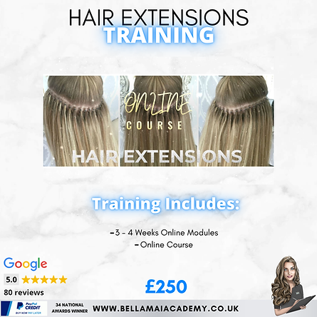 Online Hair Extensions Training Course. Bella Mai Academy