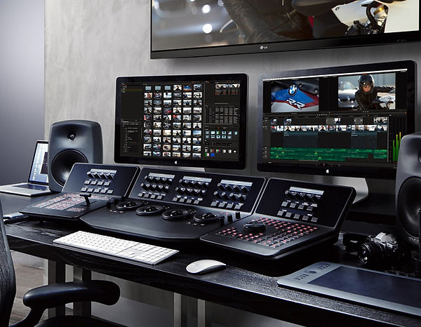 Video editing station.