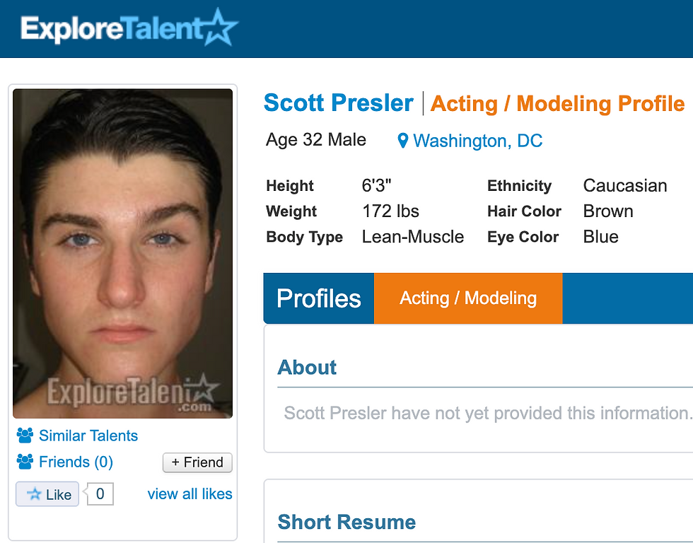Scott Presler Explore Talent Profile