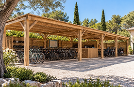 Abris location vélos camping