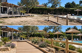 Création de chemin en terrasse bois