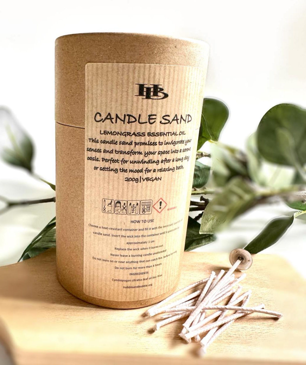 CANDLE SAND TUBE & WICKS