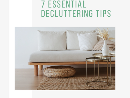 7 Essential Decluttering Tips (& Printable)