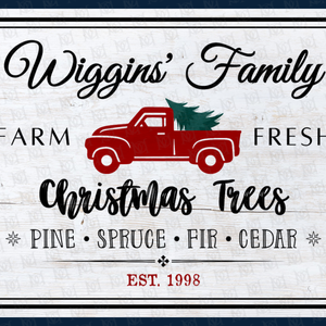 Custom Christmas Stencil Signs