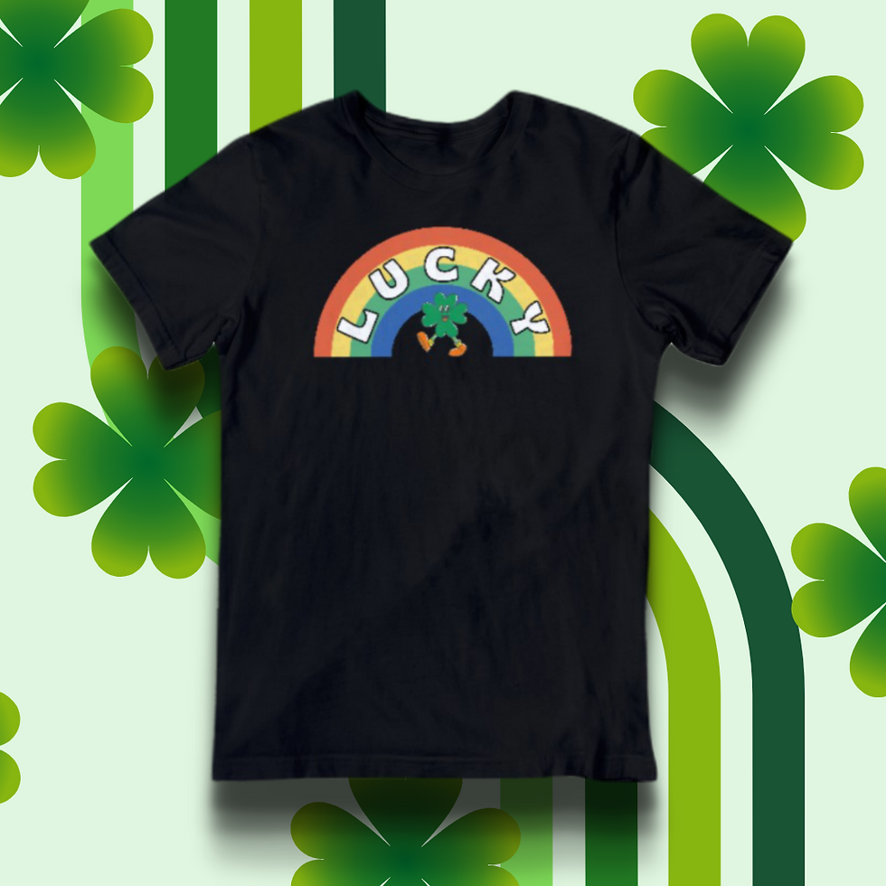 Miniatura: Retro Lucky Clover T-Shirt