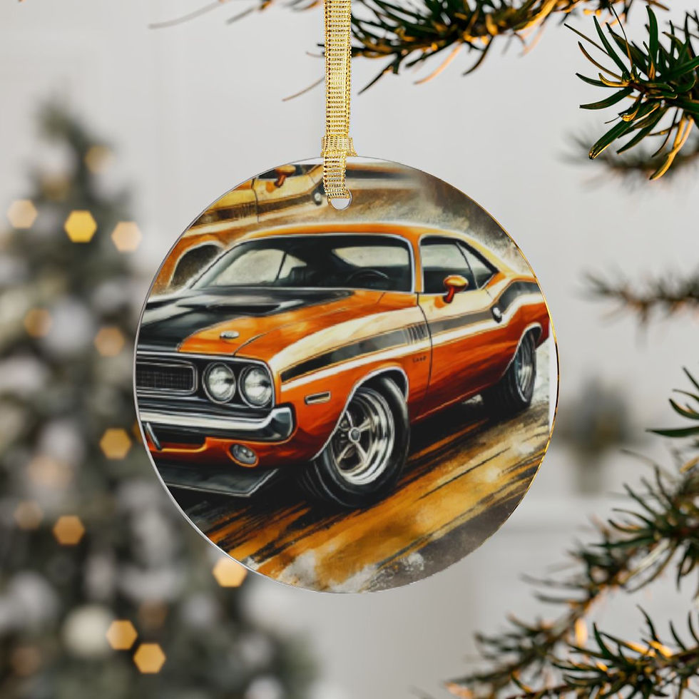 Muscle Car, Classic Car Acrylic Ornament