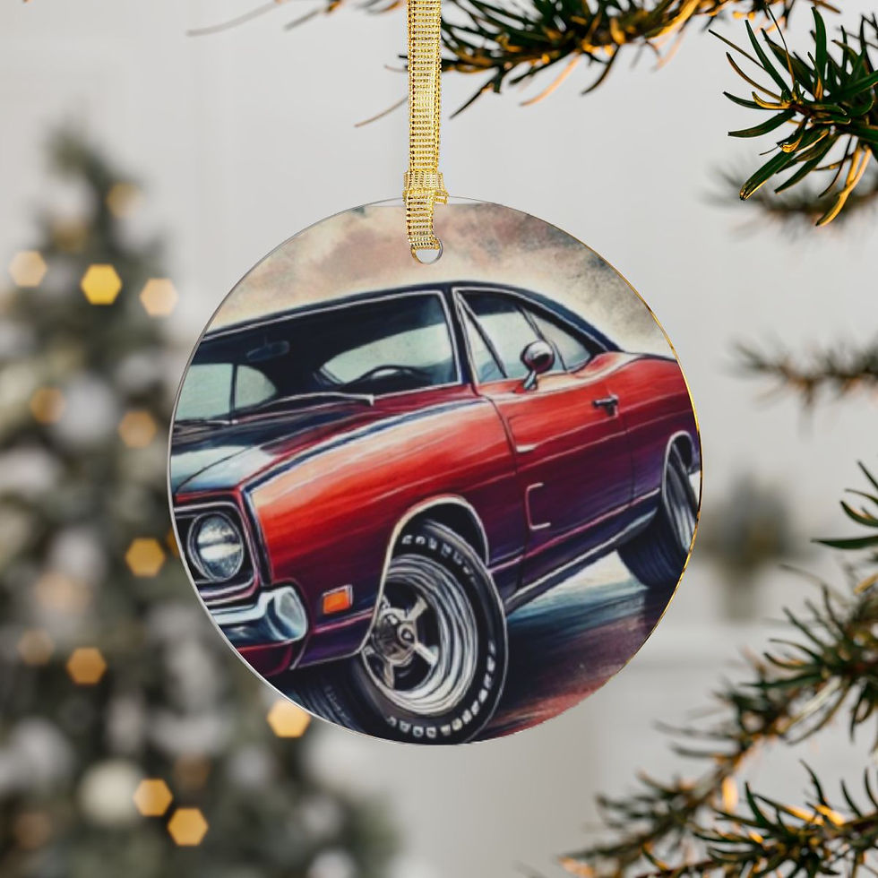 Muscle Car, Classic Car Acrylic Ornament