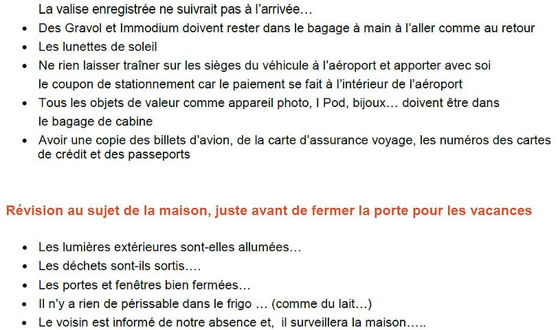 Avant de partir pour un voyageur CRéation voyage JM