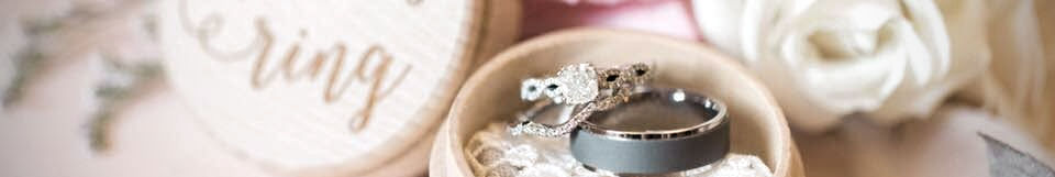 Wedding rings at A plus events in eastern NC