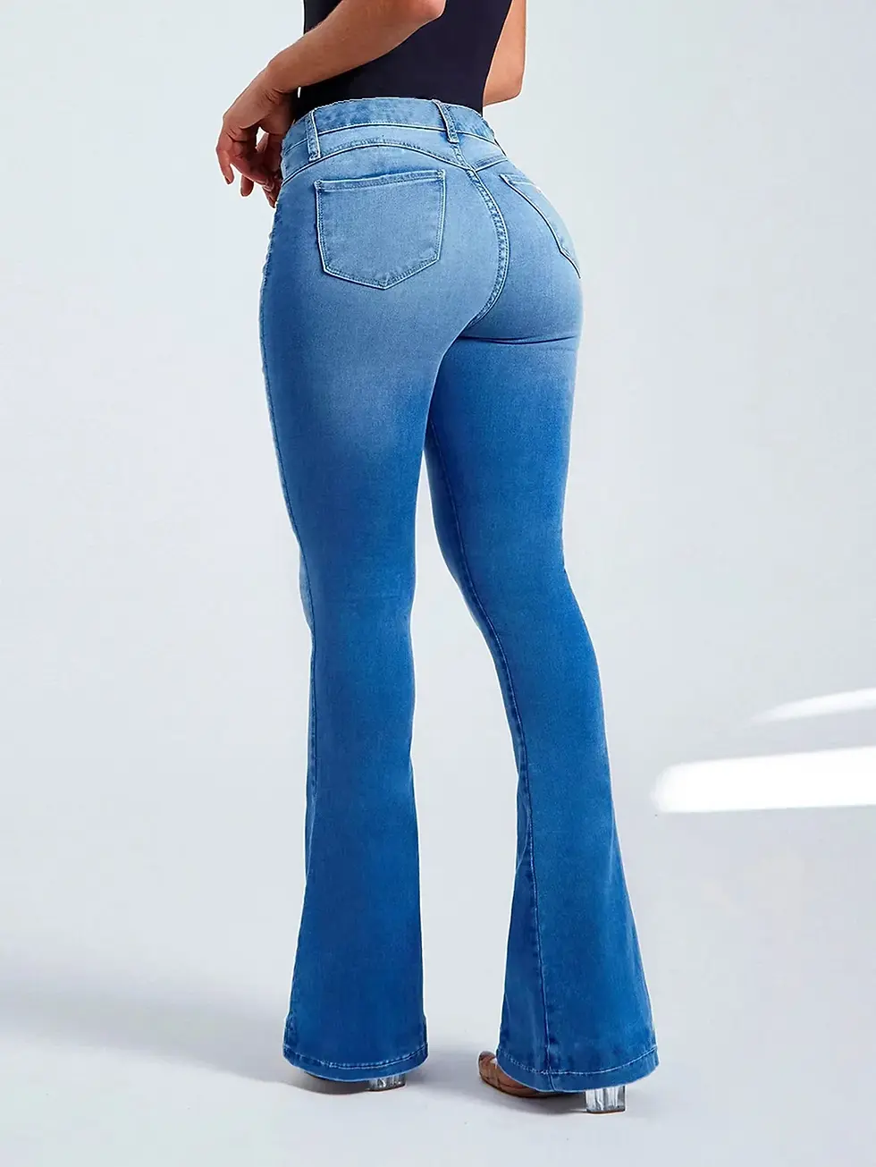 Thumbnail: Women's Jeans Pop High Waisted Flared Jeans