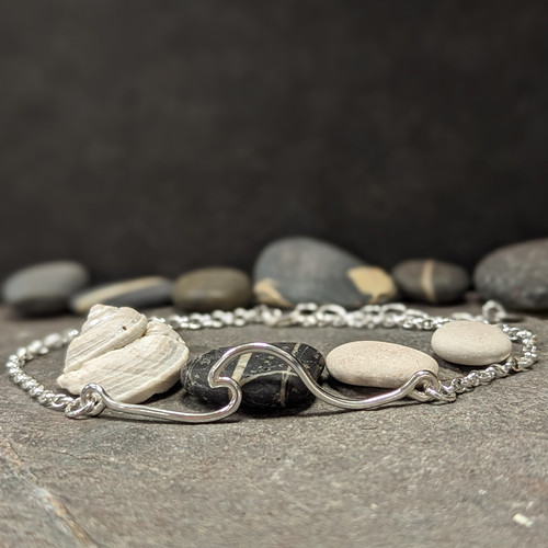 Silver Wave Anklet Sea & Solder