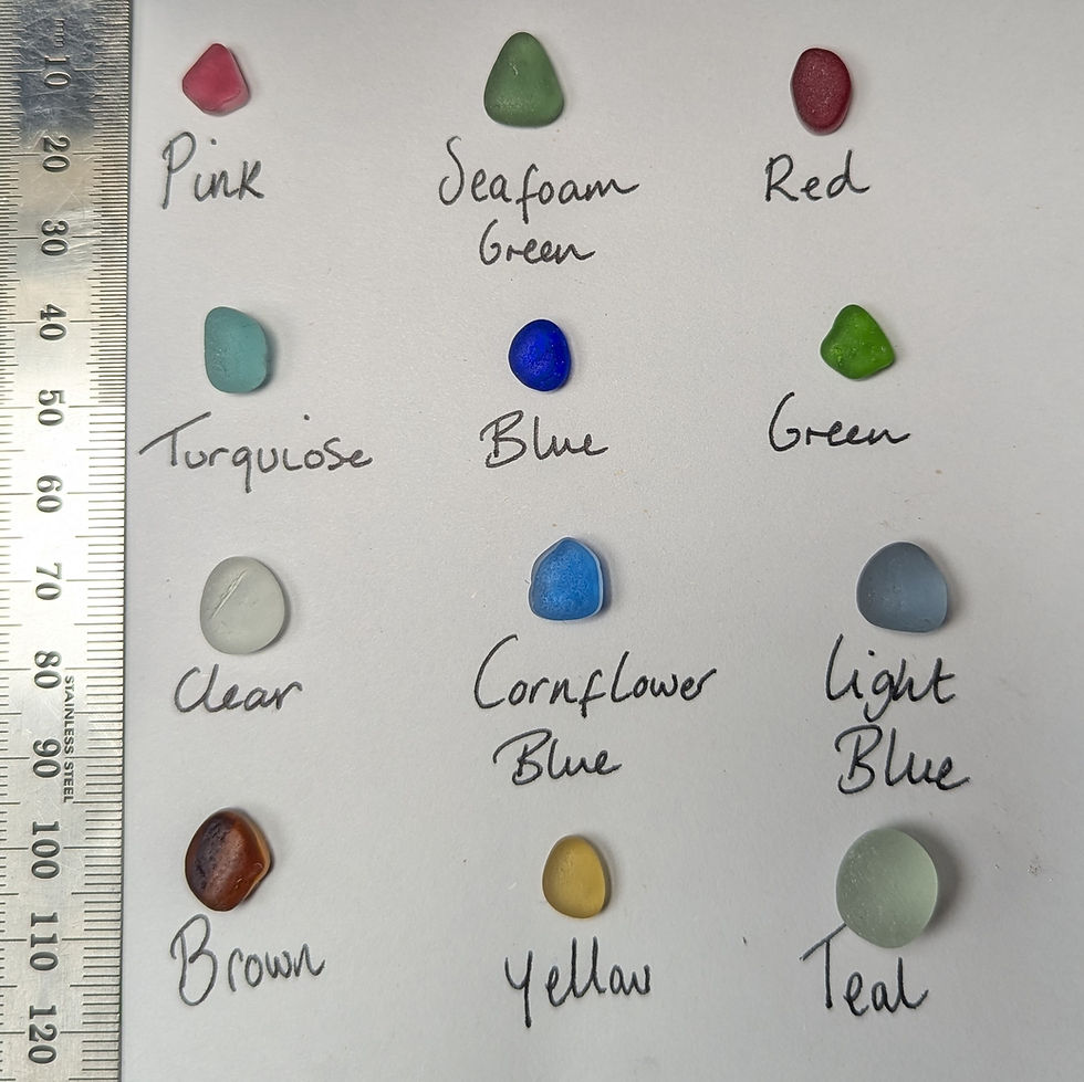 Thumbnail: Made to Order - Sterling Silver Seaglass Stacking Rings